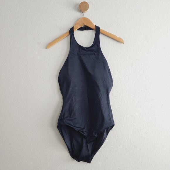 NWT Andie Luzon Black Eco Nylon Open Back One Piece Swimsuit Medium - Picture 4 of 12